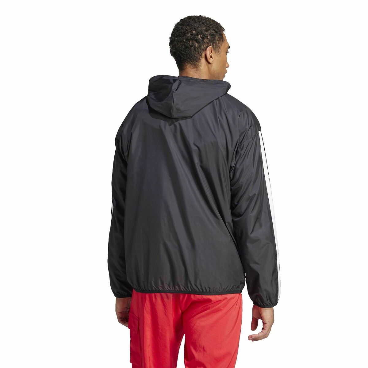 Giacca a vento Essentials a 3 bande nero , ADIDAS SPORTSWEAR