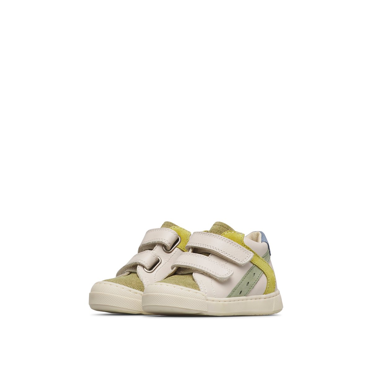 Baskets en cuir et en daim AVENISS 2 VL blanc-gris-, FALCOTTO