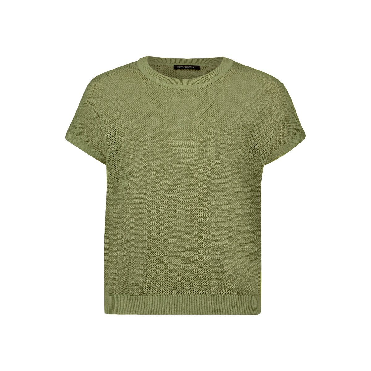 Pull-over en maille ajourée sans manches oil green, BETTY BARCLAY