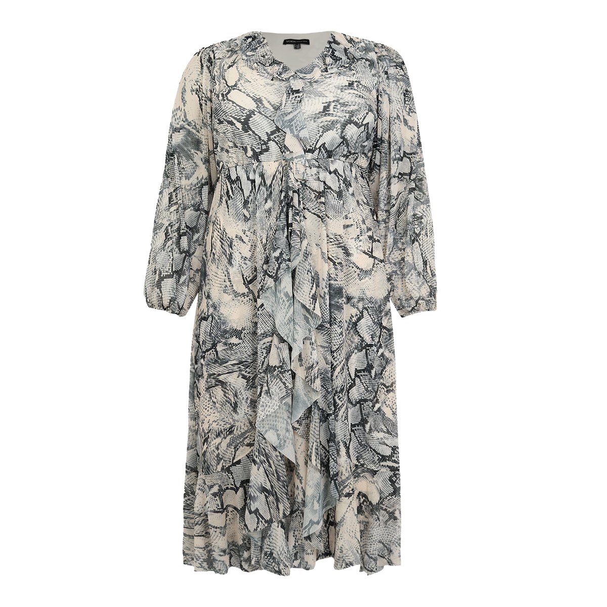 Robe avec manches longues écru, YOEK