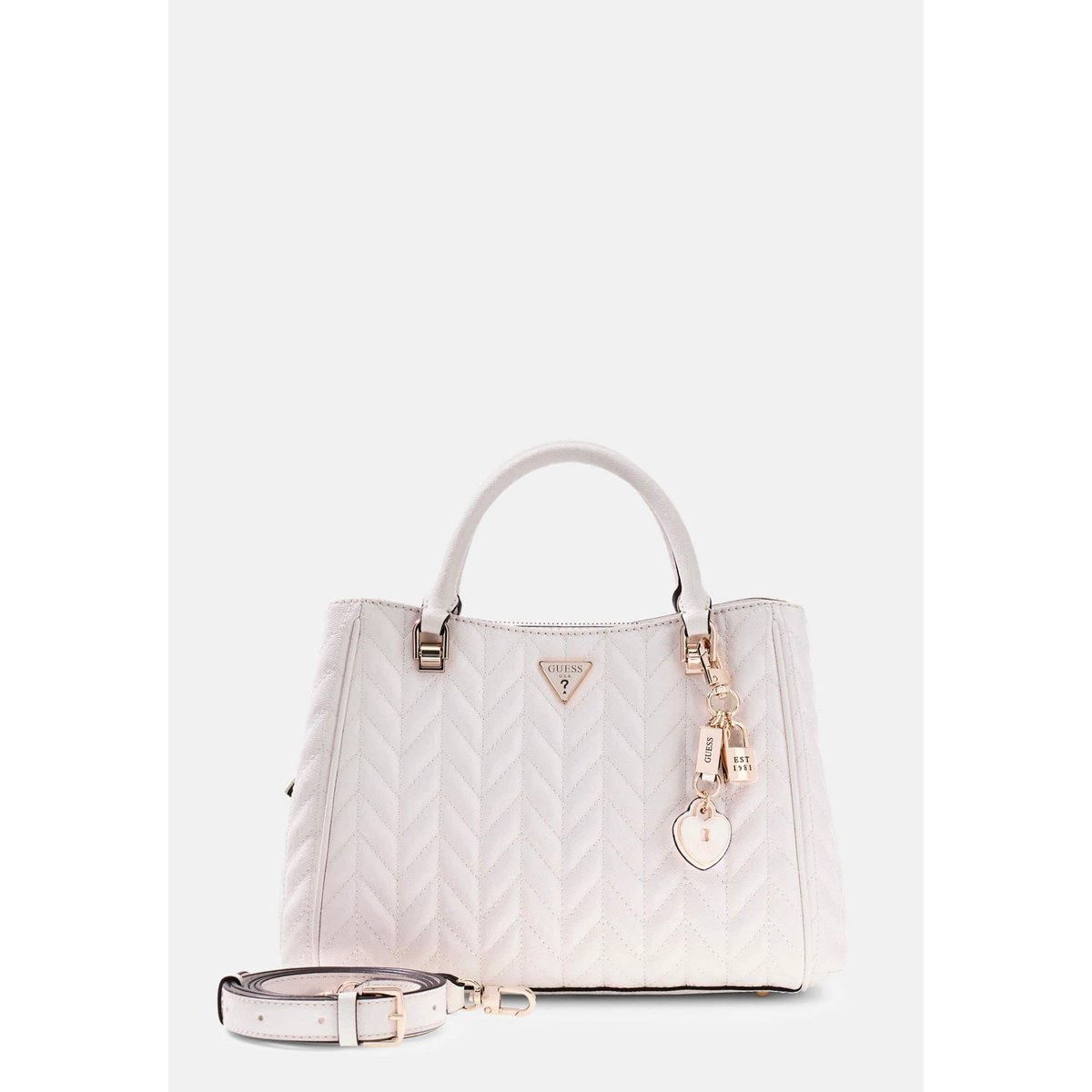 Sac Bandoulière Stacey blanc, GUESS
