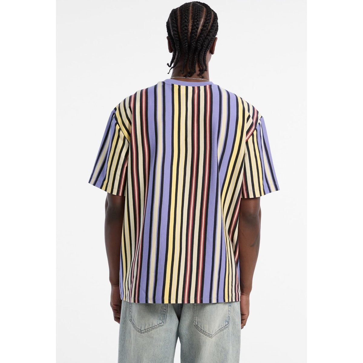 T-Shirt À Rayures lilas, GUESS