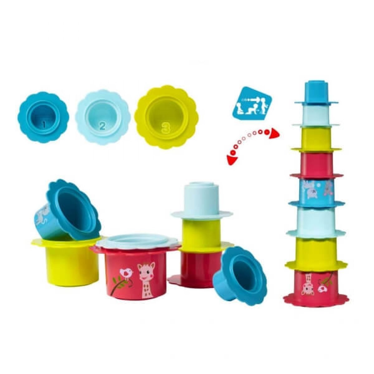 Coffret jouets d'éveil rouge, VULLI