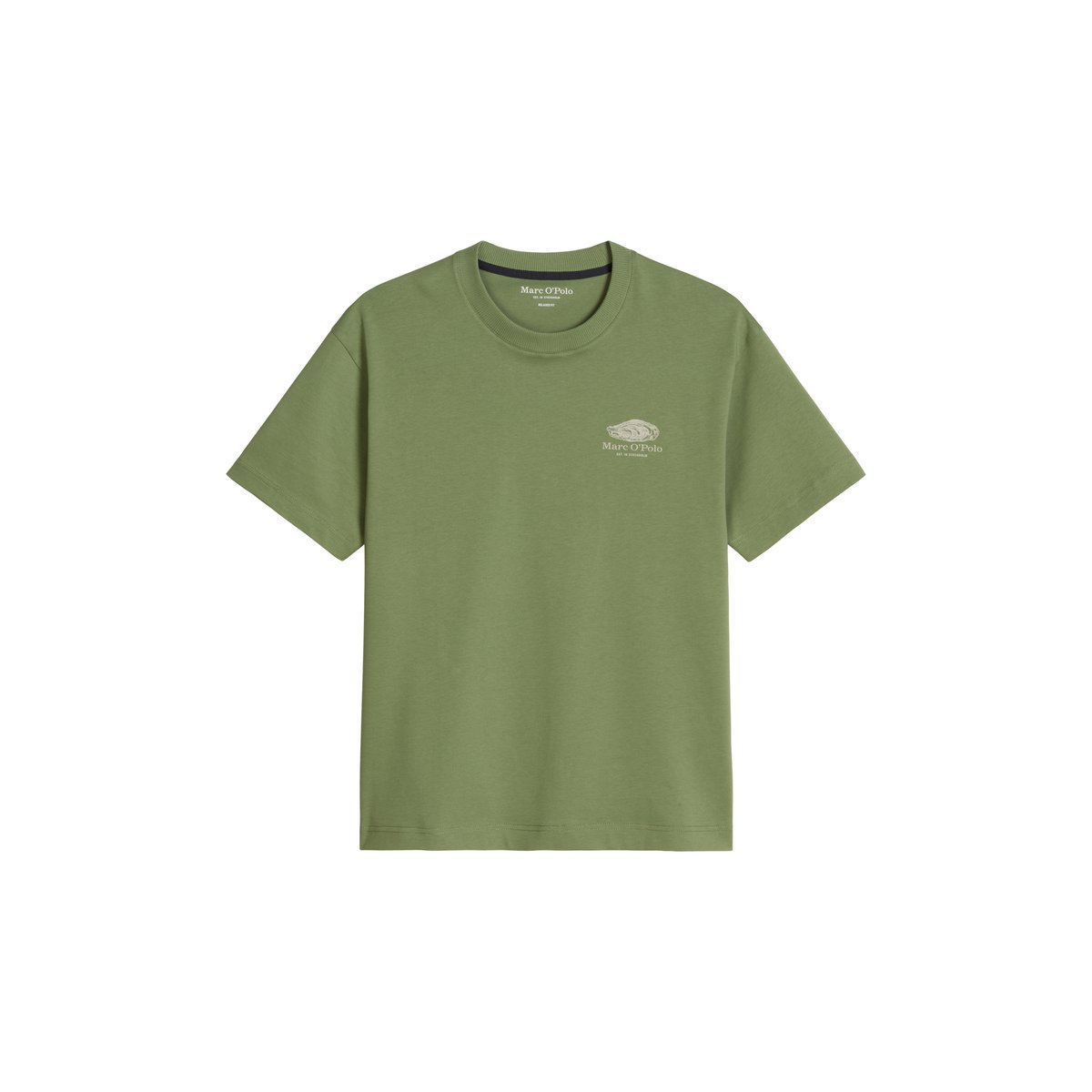 T-shirt loose avec un imprimé marin dans le dos vert, MARC O'POLO