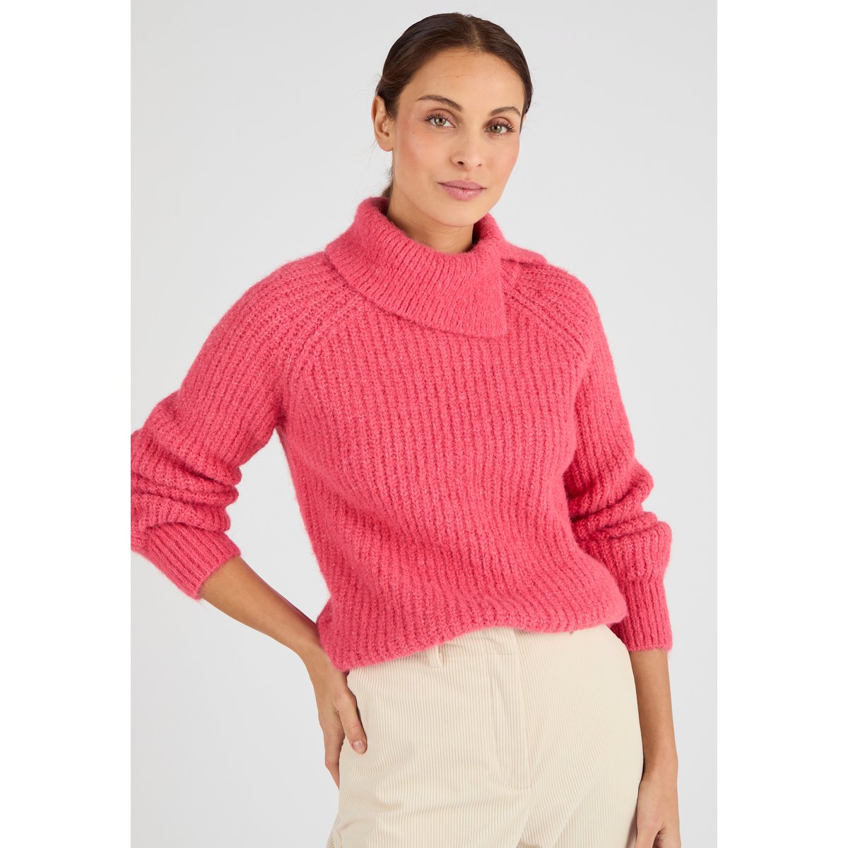 Pull fils poilus Thermolactyl rouge, DAMART