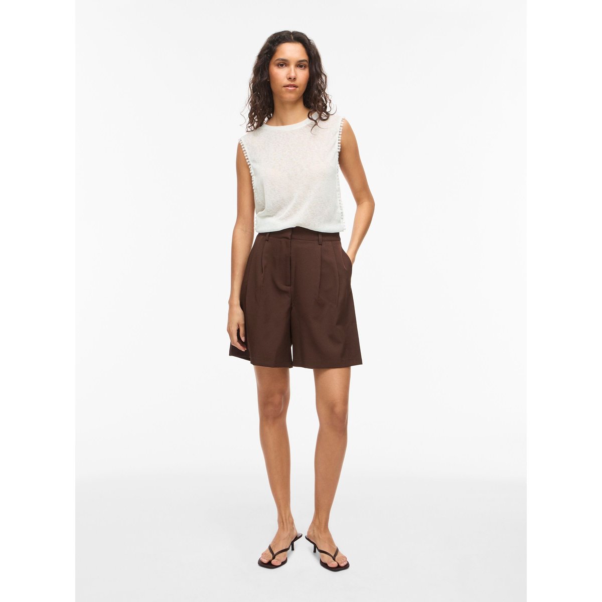 Top Sans Manches blanc - snow white1, VILA