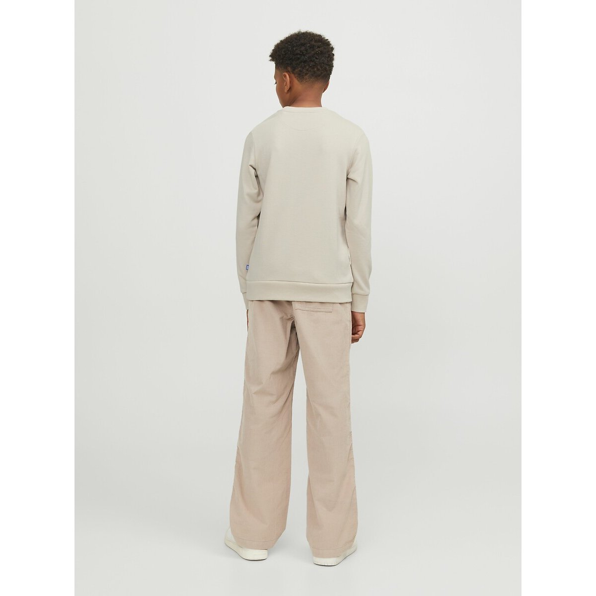 Sweat col rond uni beige, JACK & JONES JUNIOR