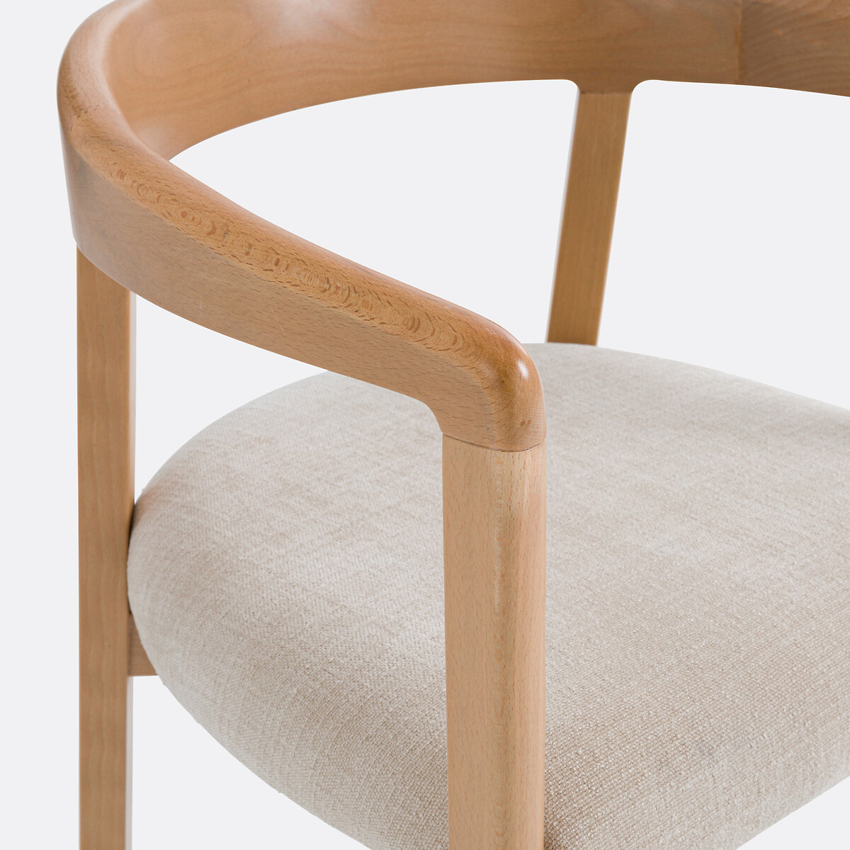 Silla de mesa con reposabrazos, Germain natural/lino, LA REDOUTE INTERIEURS