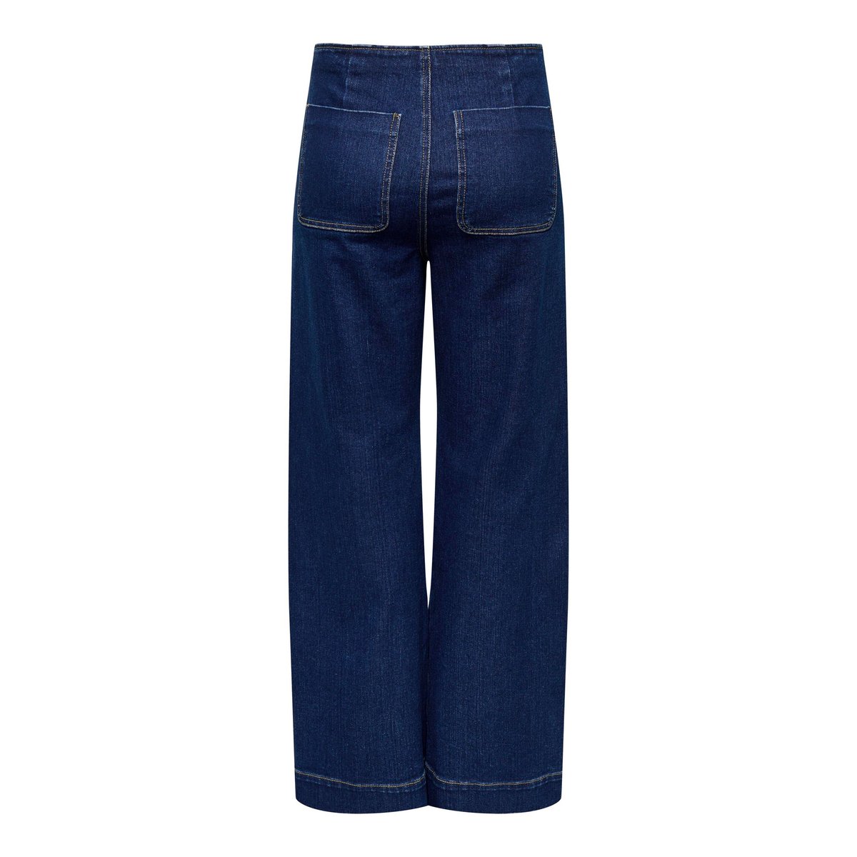 Jean large poches plaquées dark blue denim, ONLY