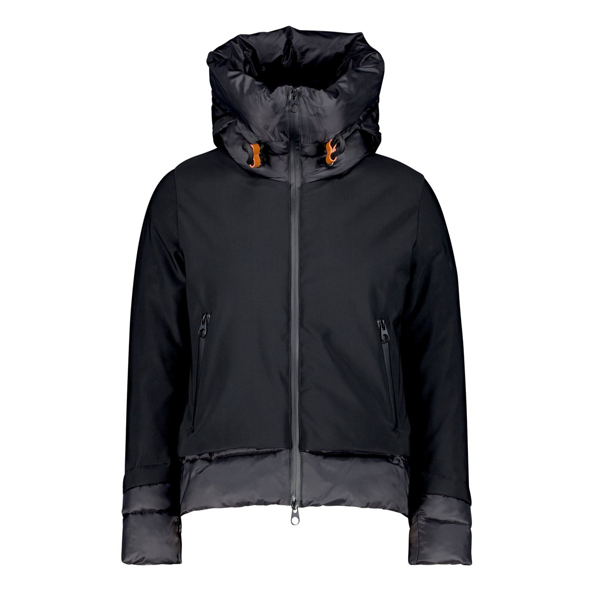 Veste matelassée à capuche noir, GIL BRET