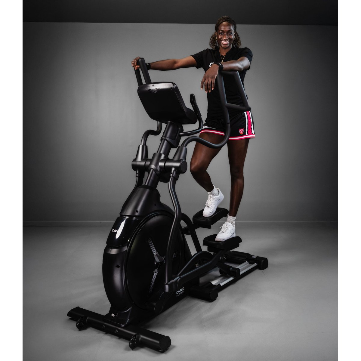 Vélo elliptique ELLIPTER FD LED auto-alimenté - CARE - ergomètre connecté noir, CARE FITNESS