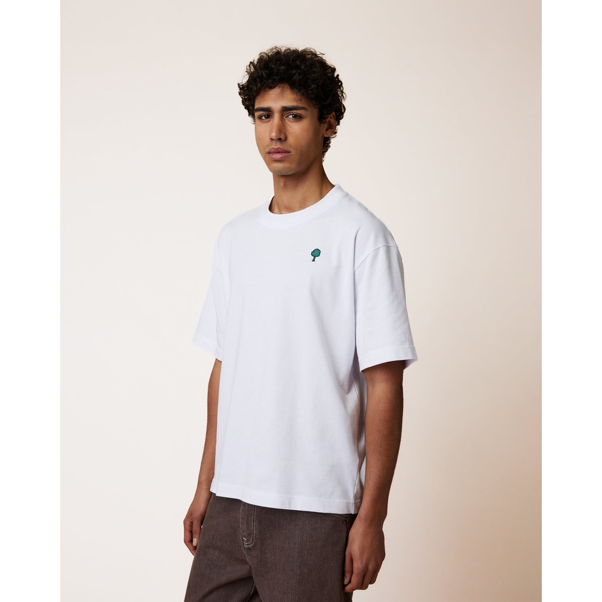 T-shirt en maille blanc, FAGUO