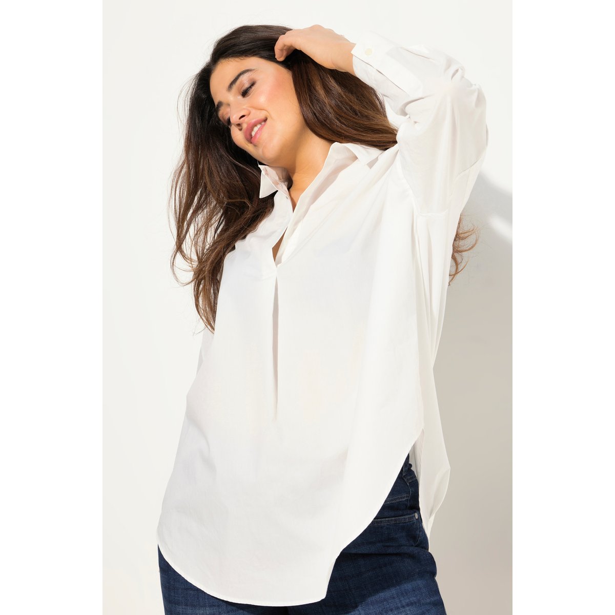 Chemisier oversize blanc cassé, ULLA POPKEN