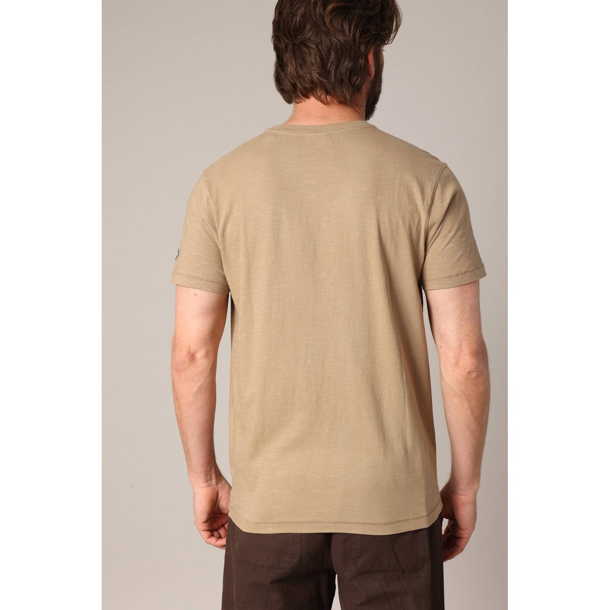 T-shirt en coton avec imprimé hipster barbu HIPSTER bois d'orme, DEELUXE