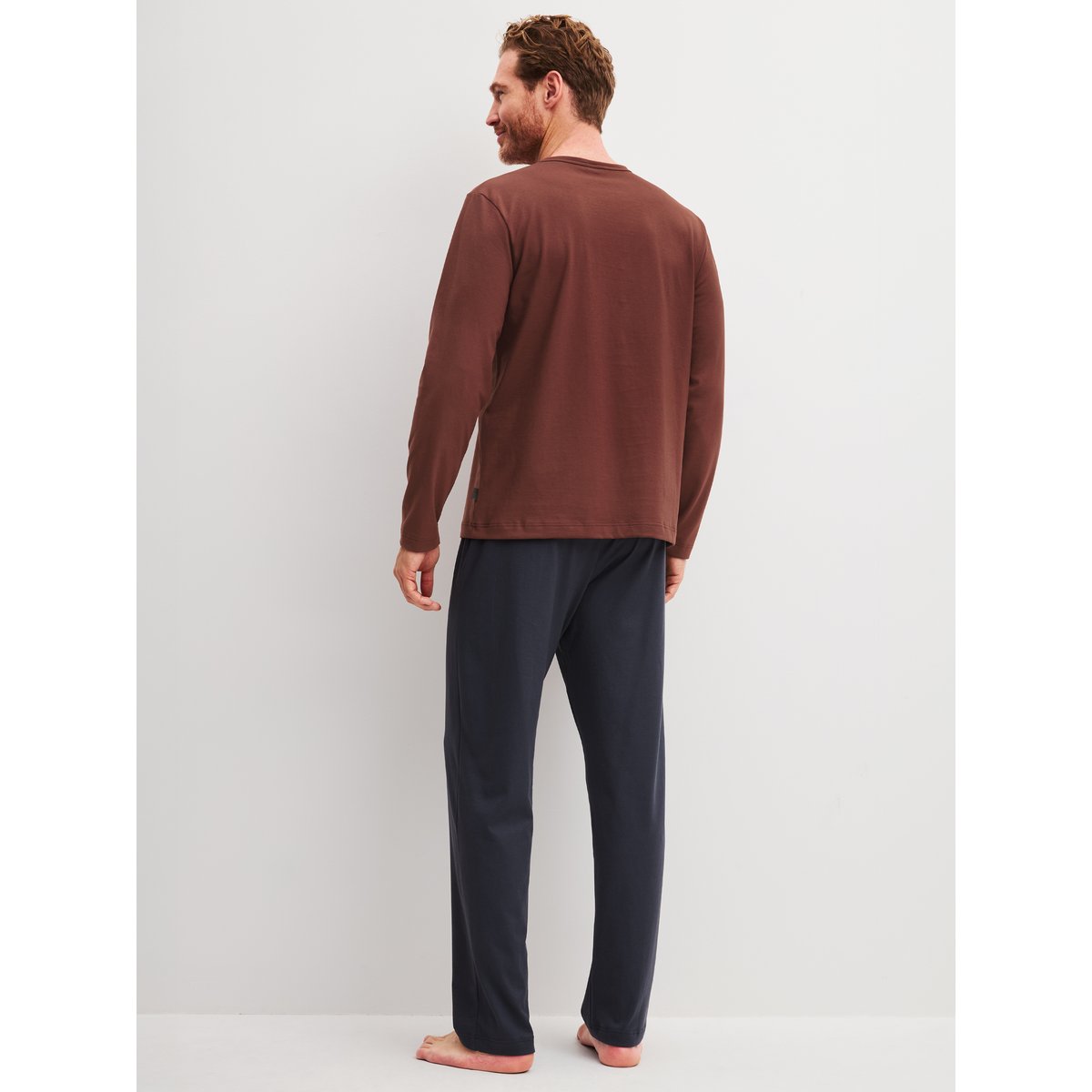 manches longues Coton RELAX ESSENTIALS brick red, CALIDA