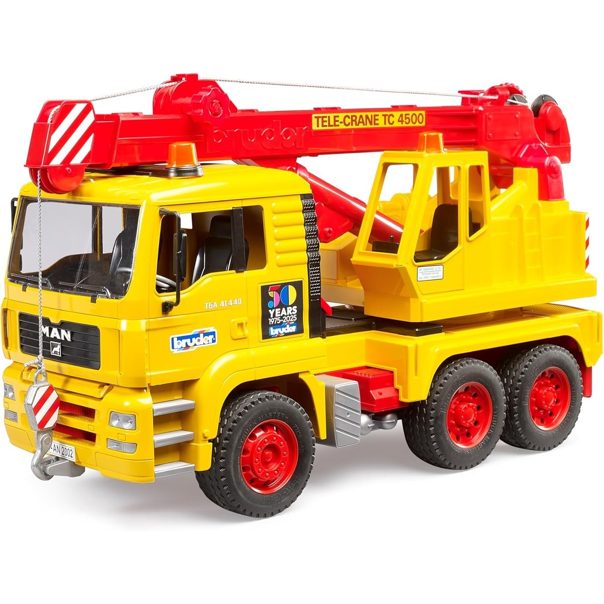 Édition spéciale - Camion-grue MAN jaune, BRUDER