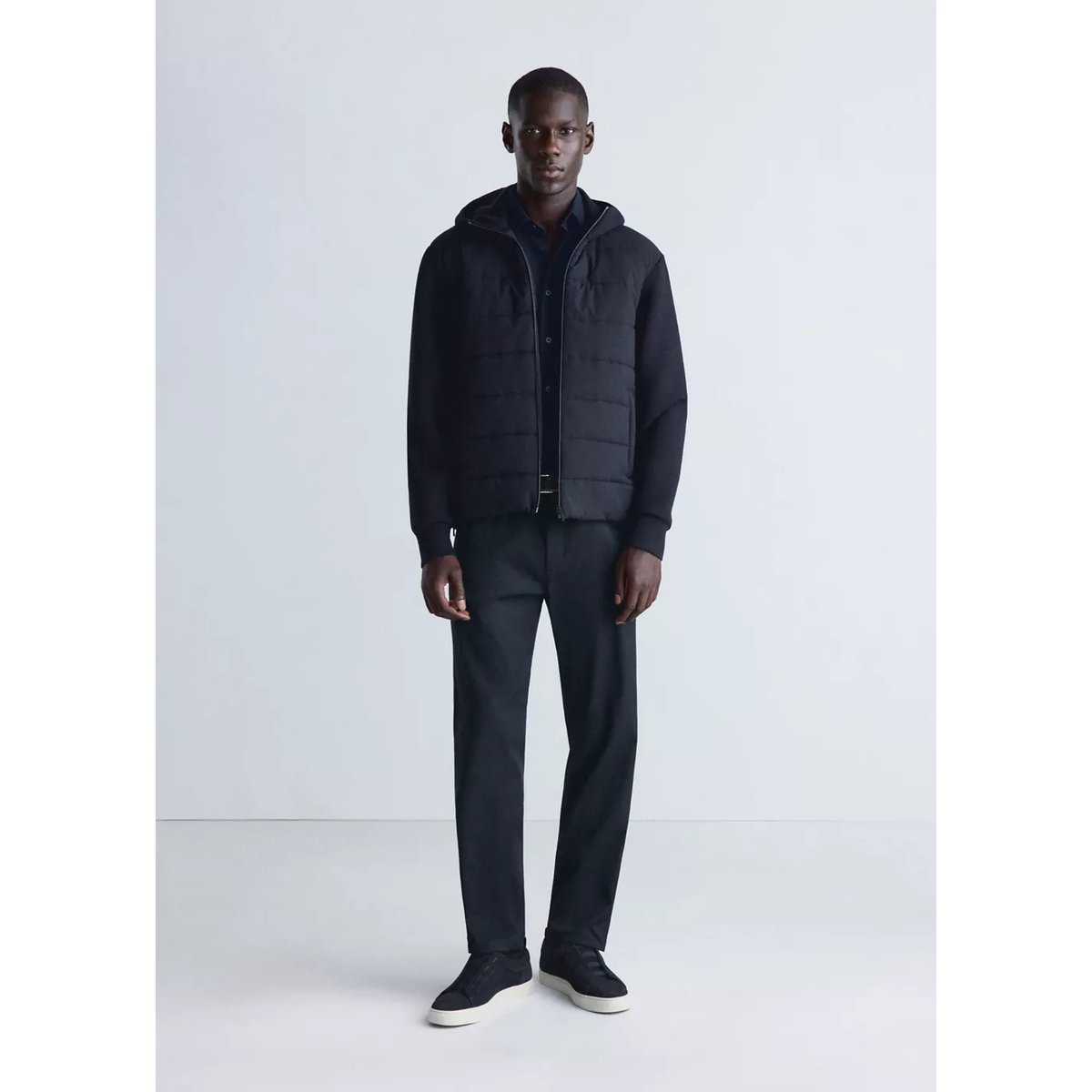 SWEATSHIRT SCUBPAD bleu marine, MANGO MAN