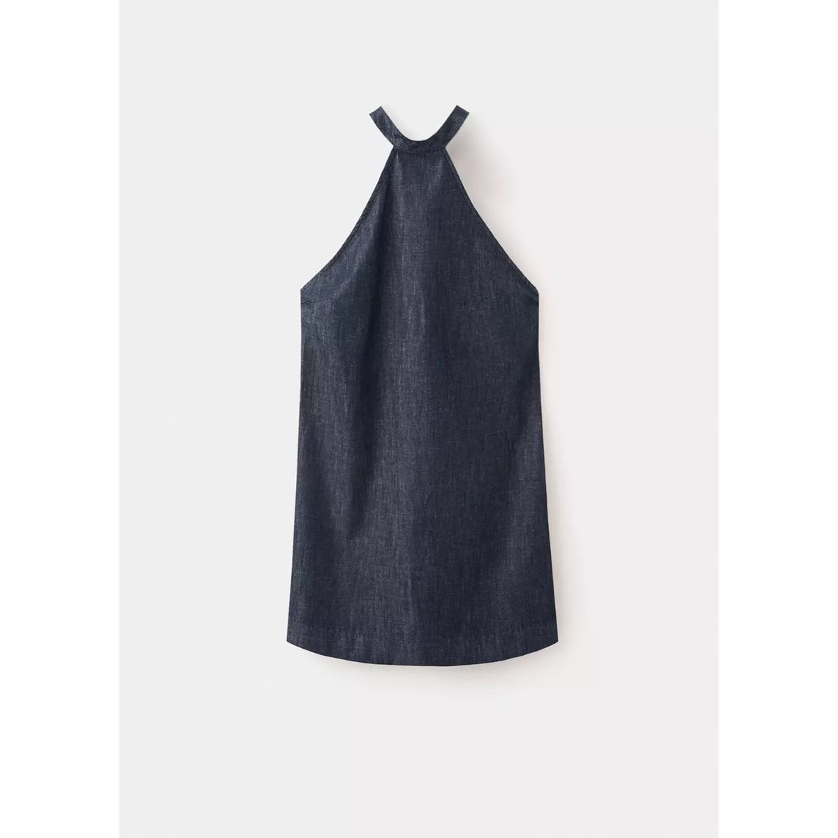 Robe en jean halter bleu, MANGO