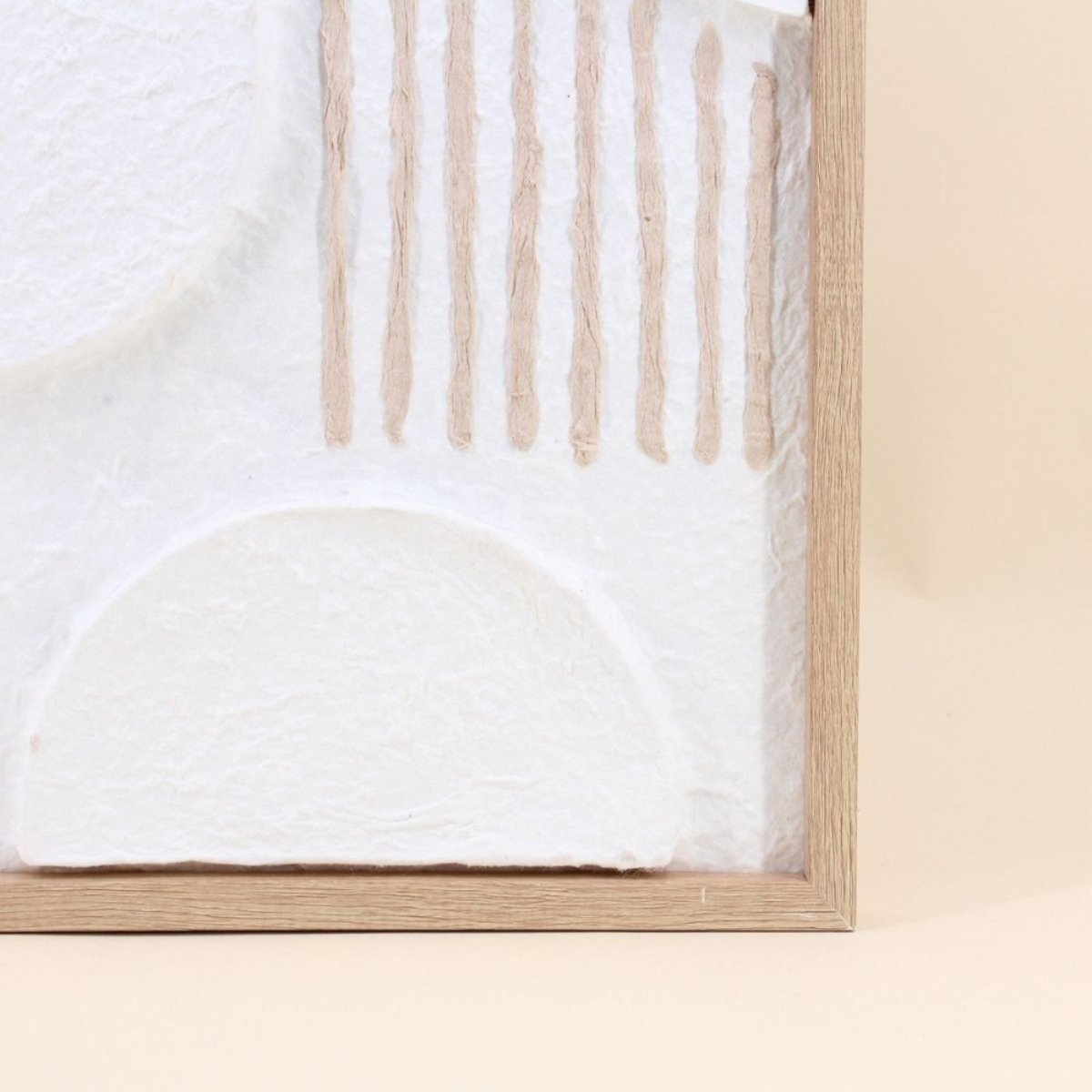Set de 3 cadres décoratifs en relief 40x60cm blanc, ORNAMI