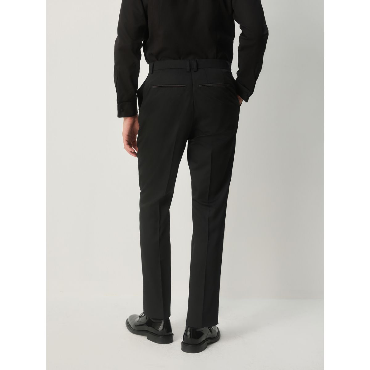 Pantalon de smoking slim noir, NEXT