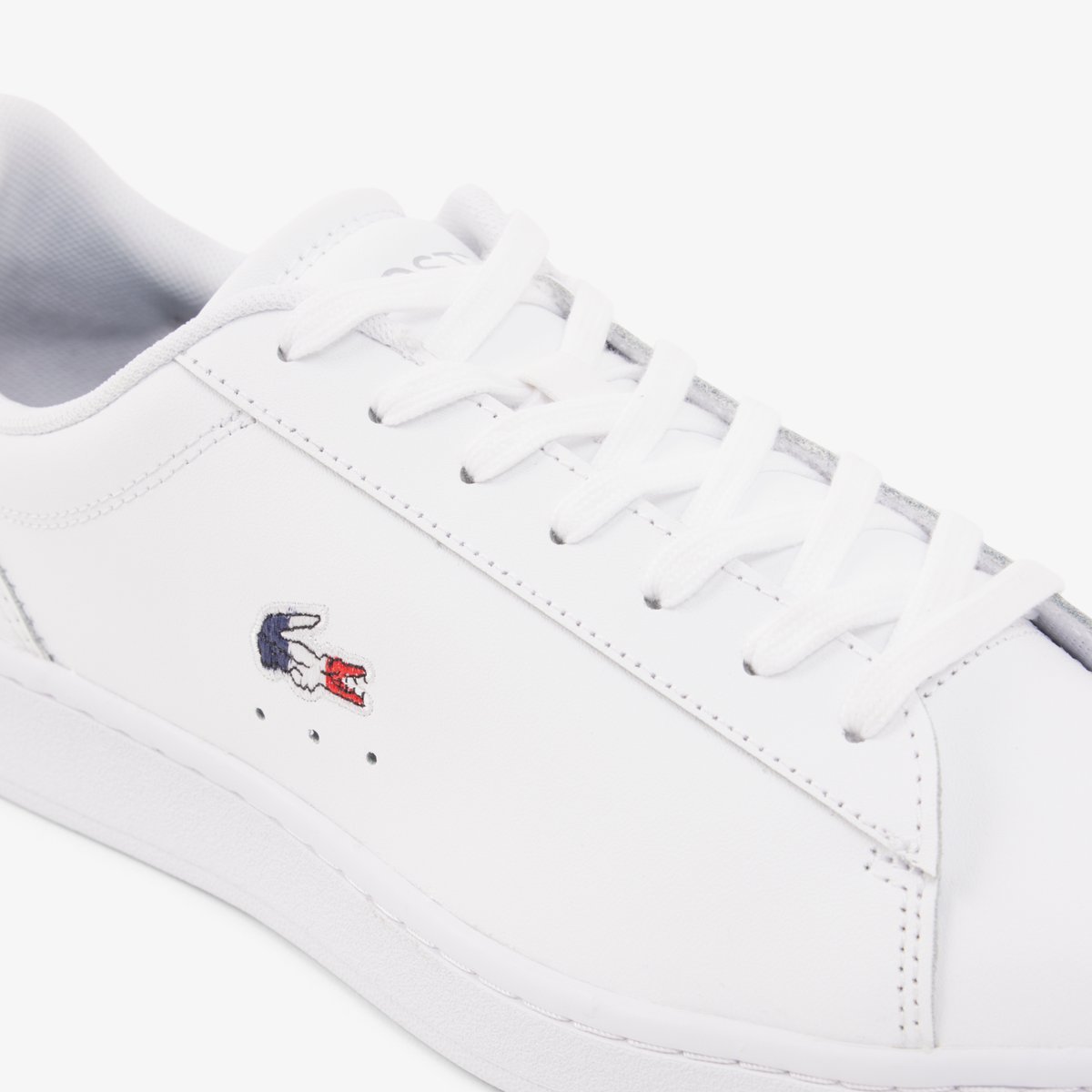 Sneakers Carnaby Set homme en cuir blanc-407, LACOSTE