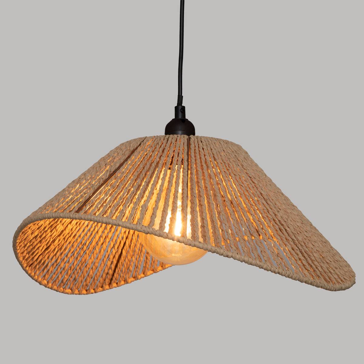 Suspension corde tressée MYHA beige, ATMOSPHERA