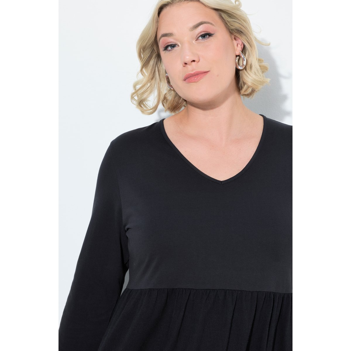 Robe en jersey noir, ULLA POPKEN