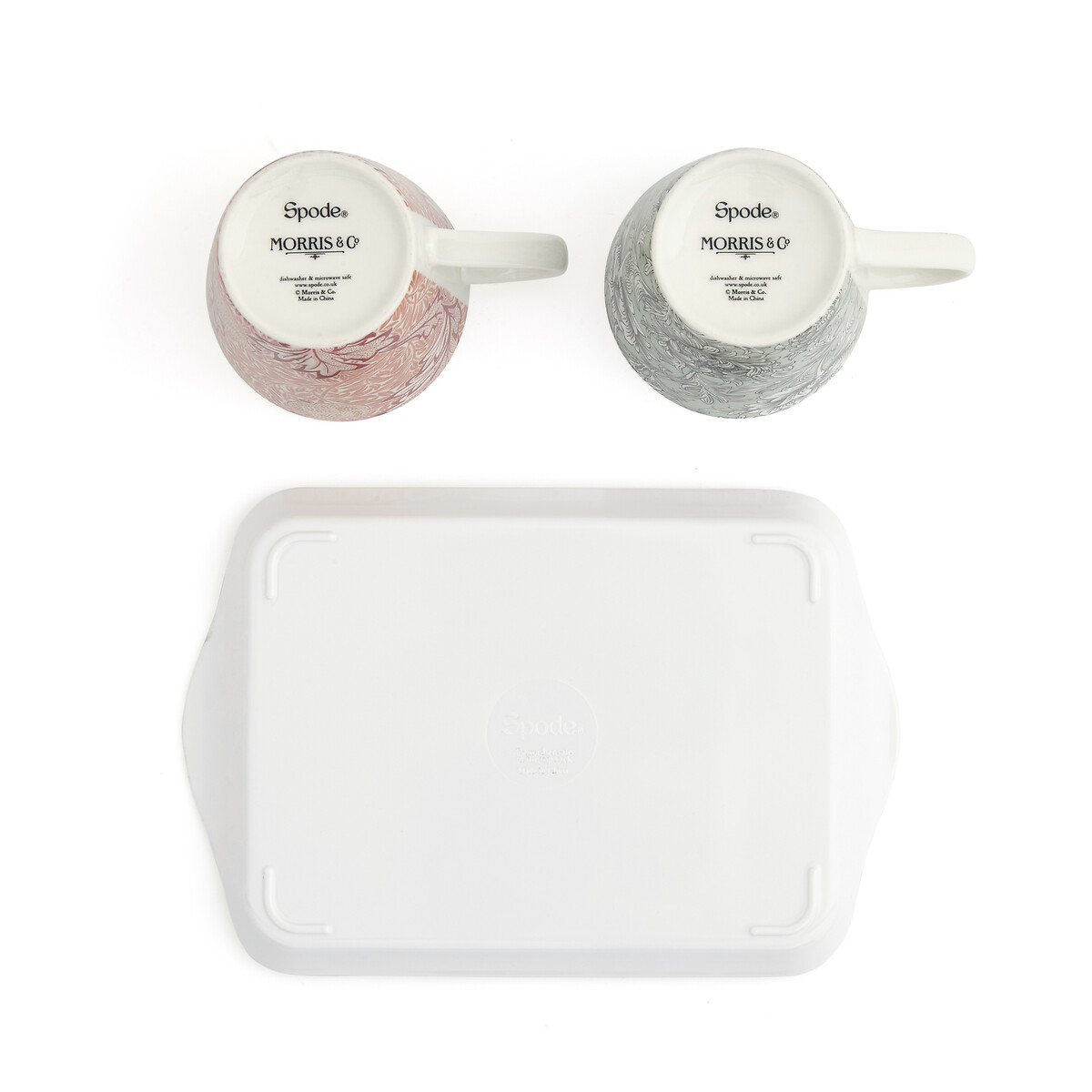 Morris & Co. Mug & Tray Set multi-coloured, MORRIS & CO.