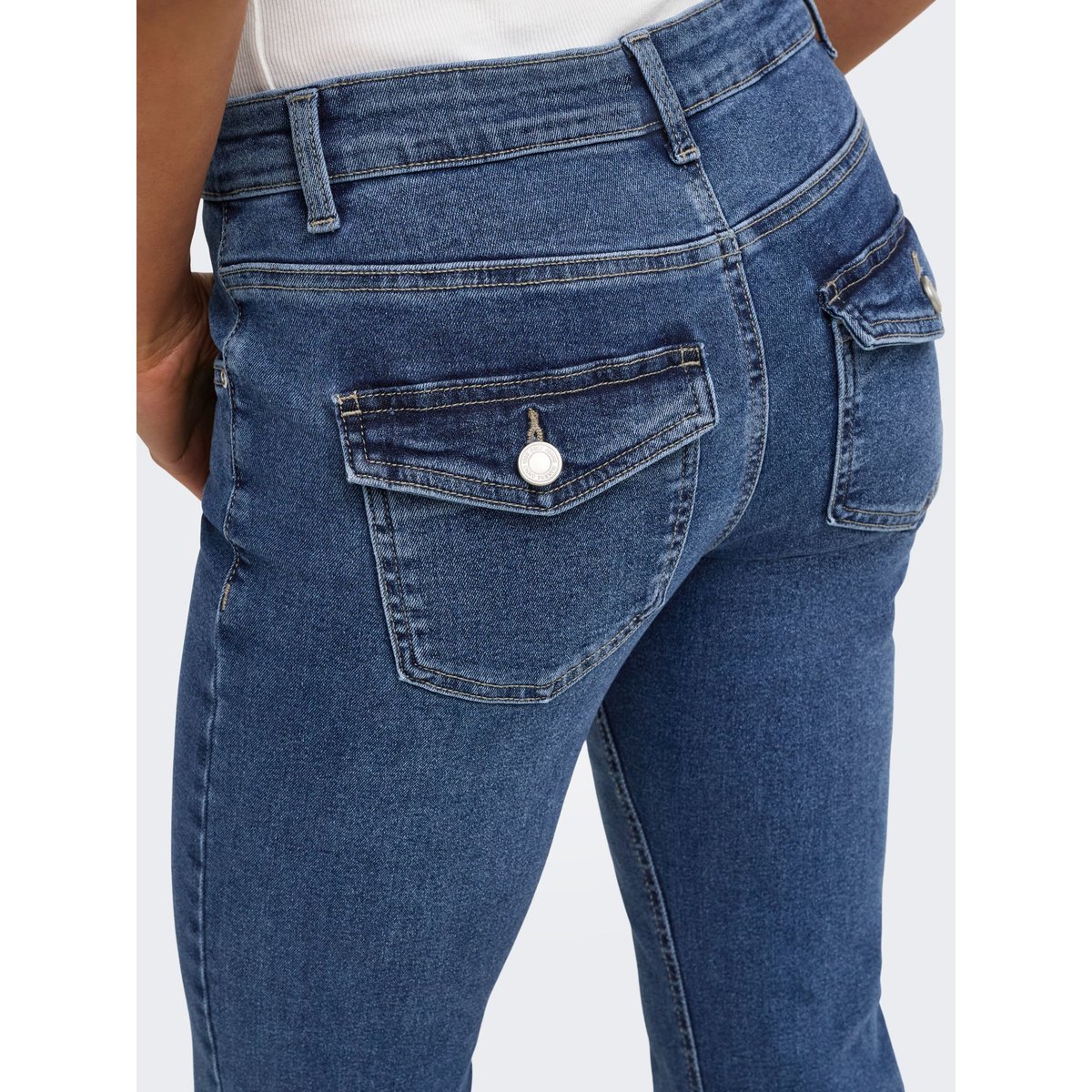 Jean Flared medium blue denim, ONLY