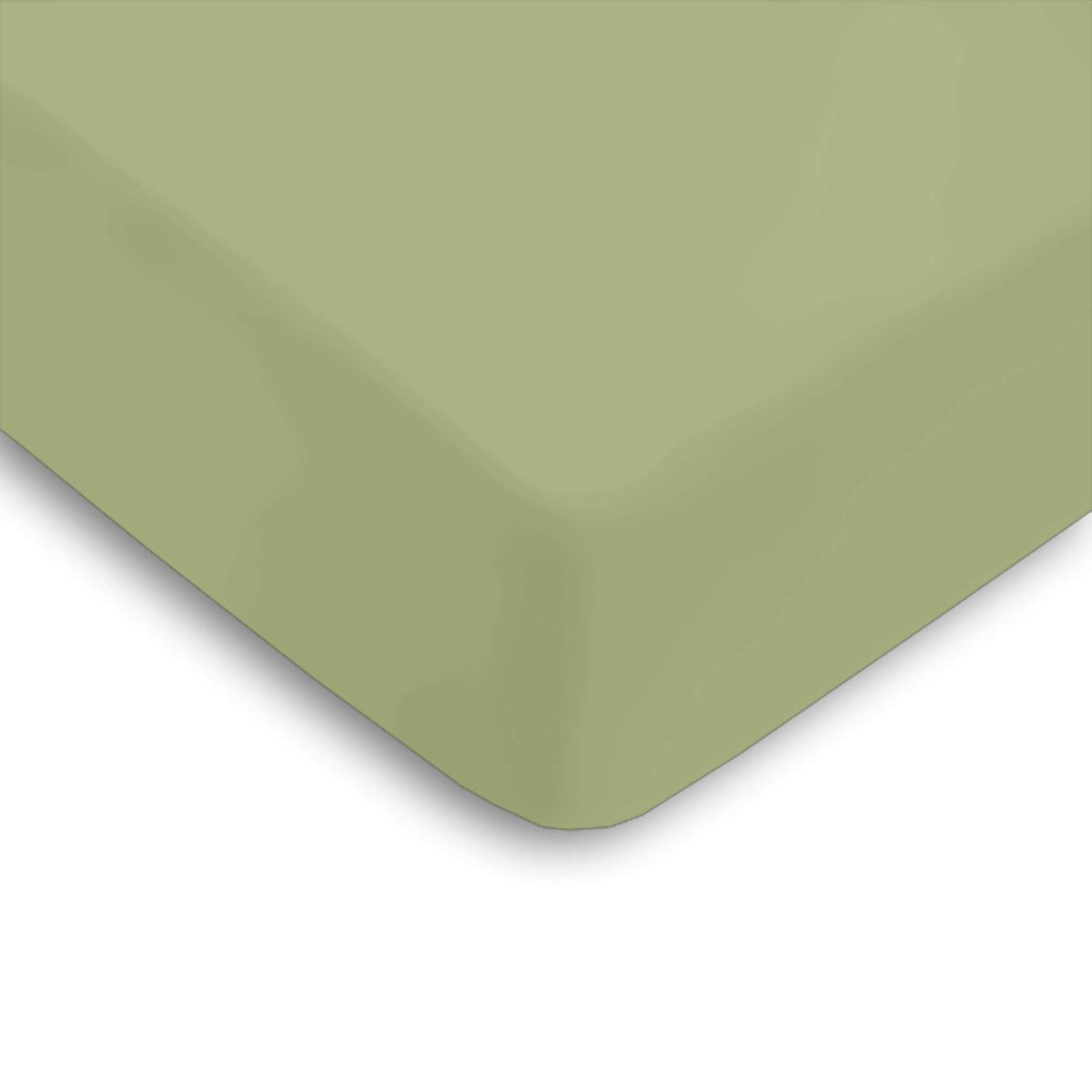 Drap housse percale bonnet 30 vert, TERRE DE NUIT