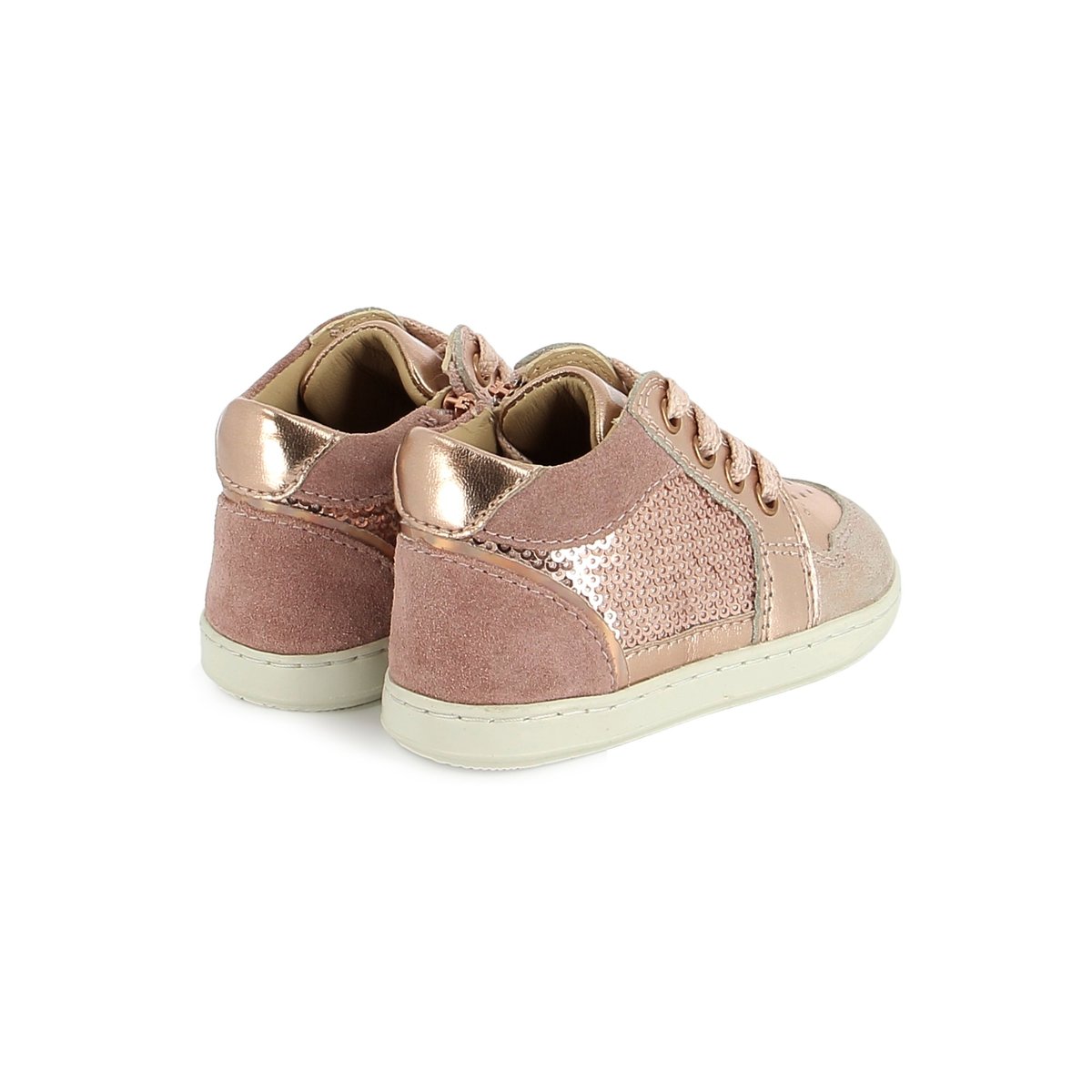 Basket à Lacets et Zip BOUBA BIBI cuivre, SHOO POM