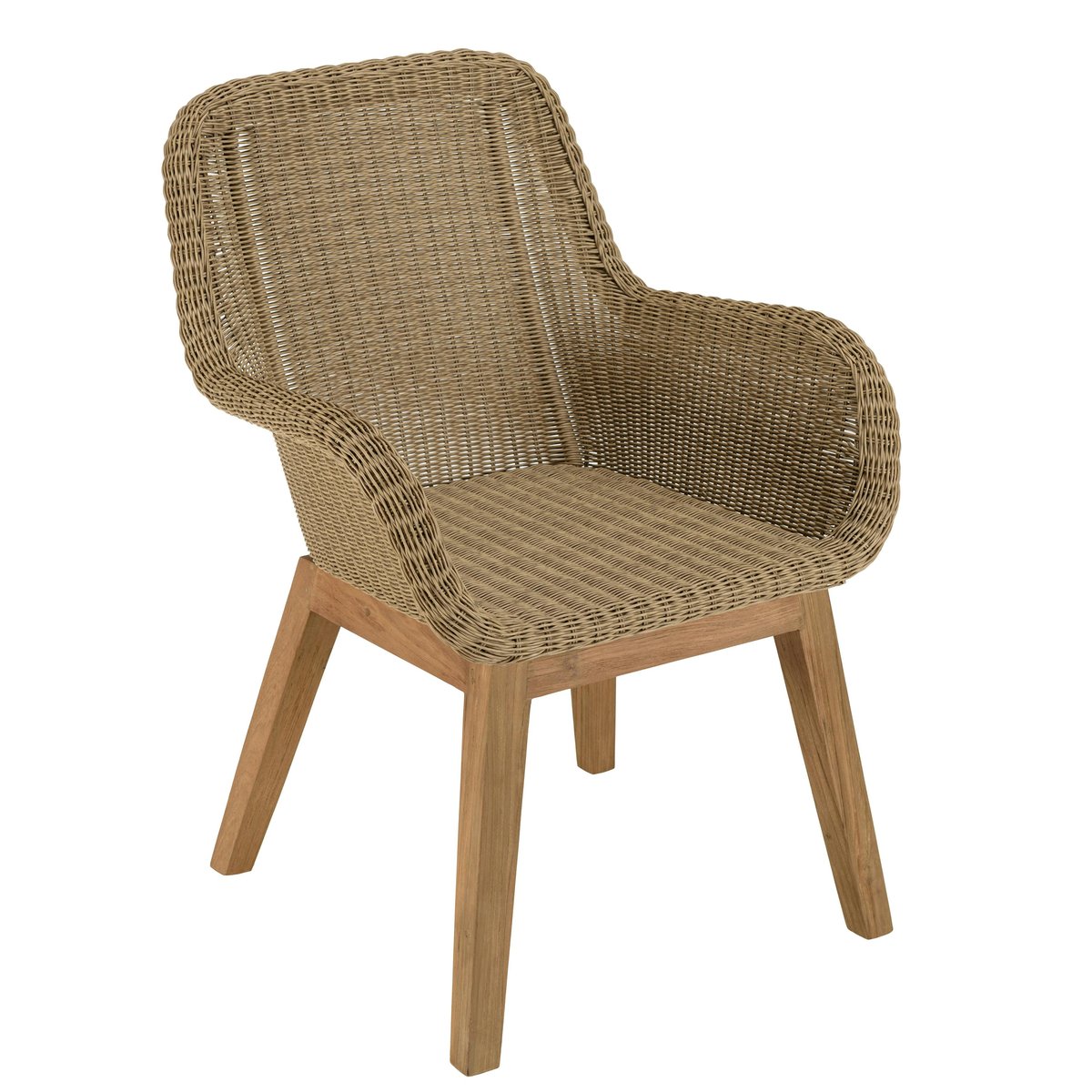 Fauteuil de jardin résine tressée beige (lot de 2) MANY beige, PIER IMPORT