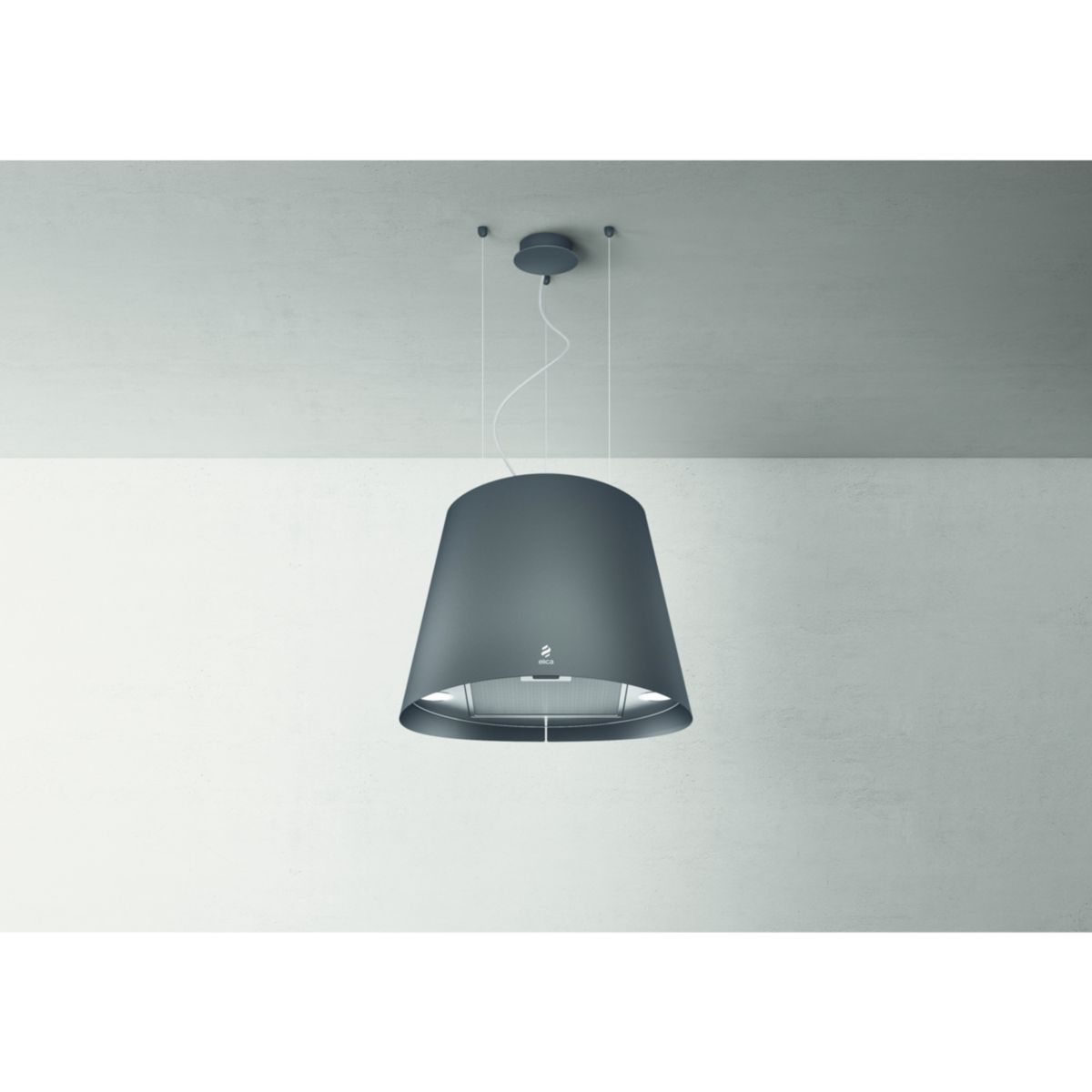 Hotte décorative îlot JUNO BL/F/50 noir, ELICA
