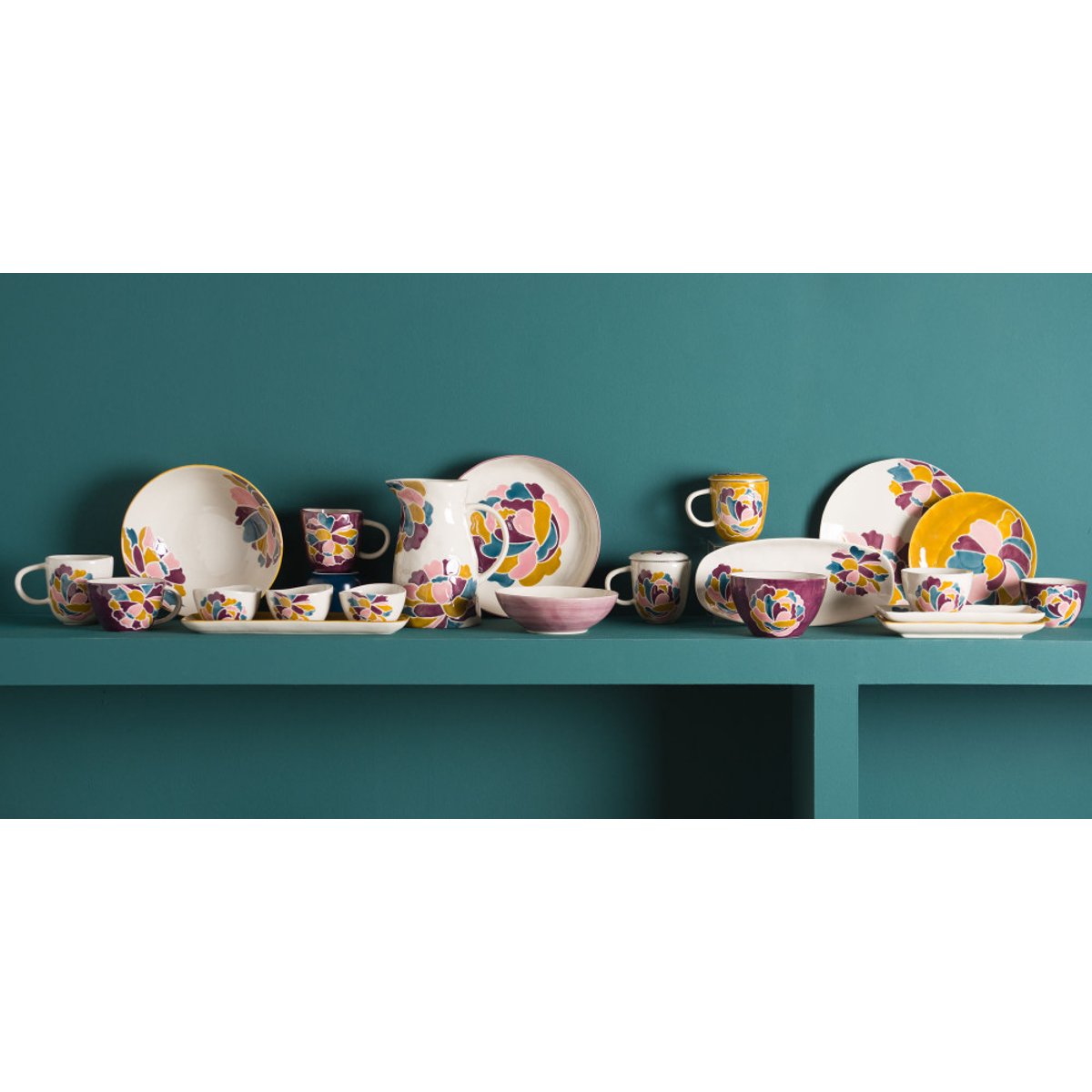 Assiette plate Paula 25 cm (lot de 6) crème / ivoire, AMADEUS