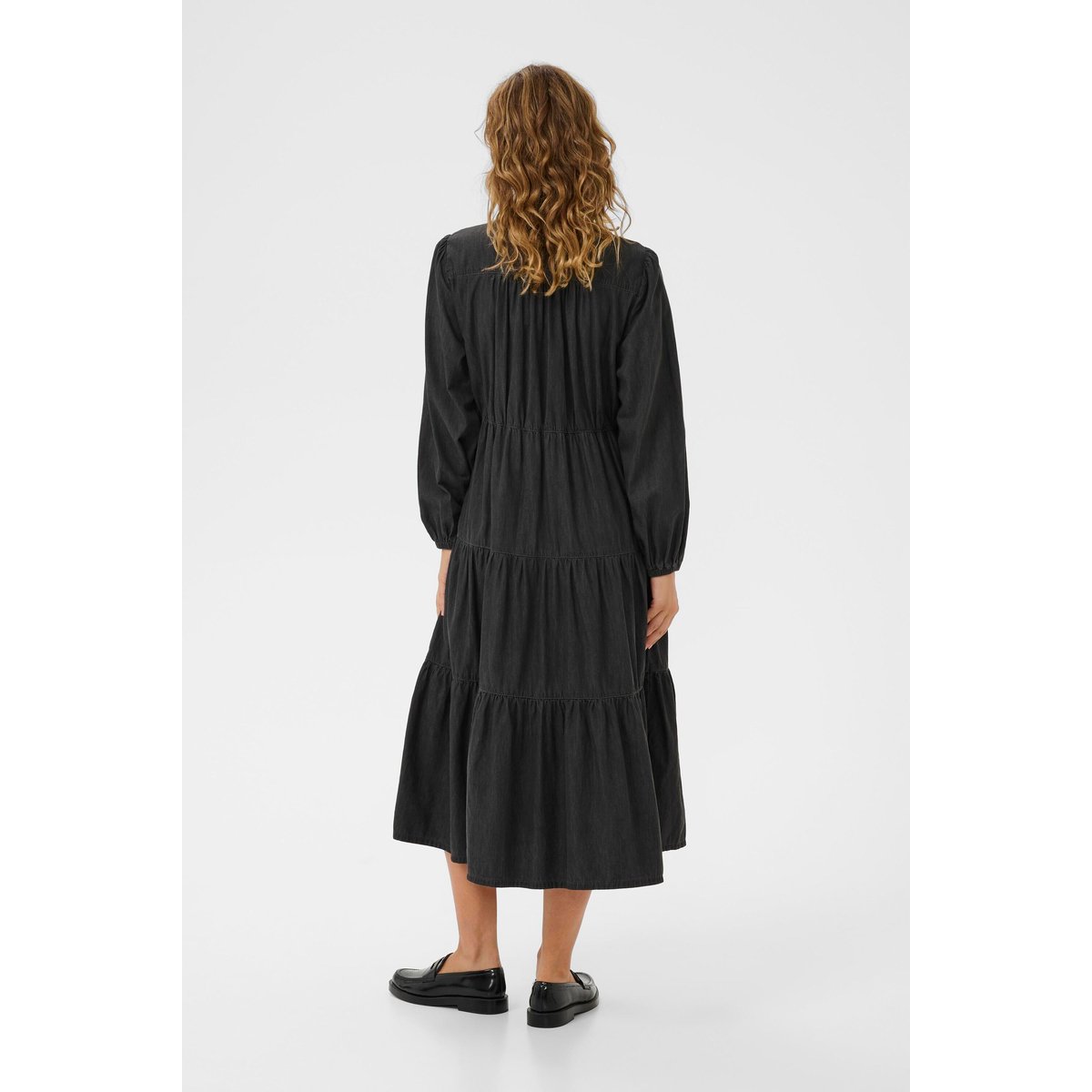 Robe gris light grey denim, CREAM
