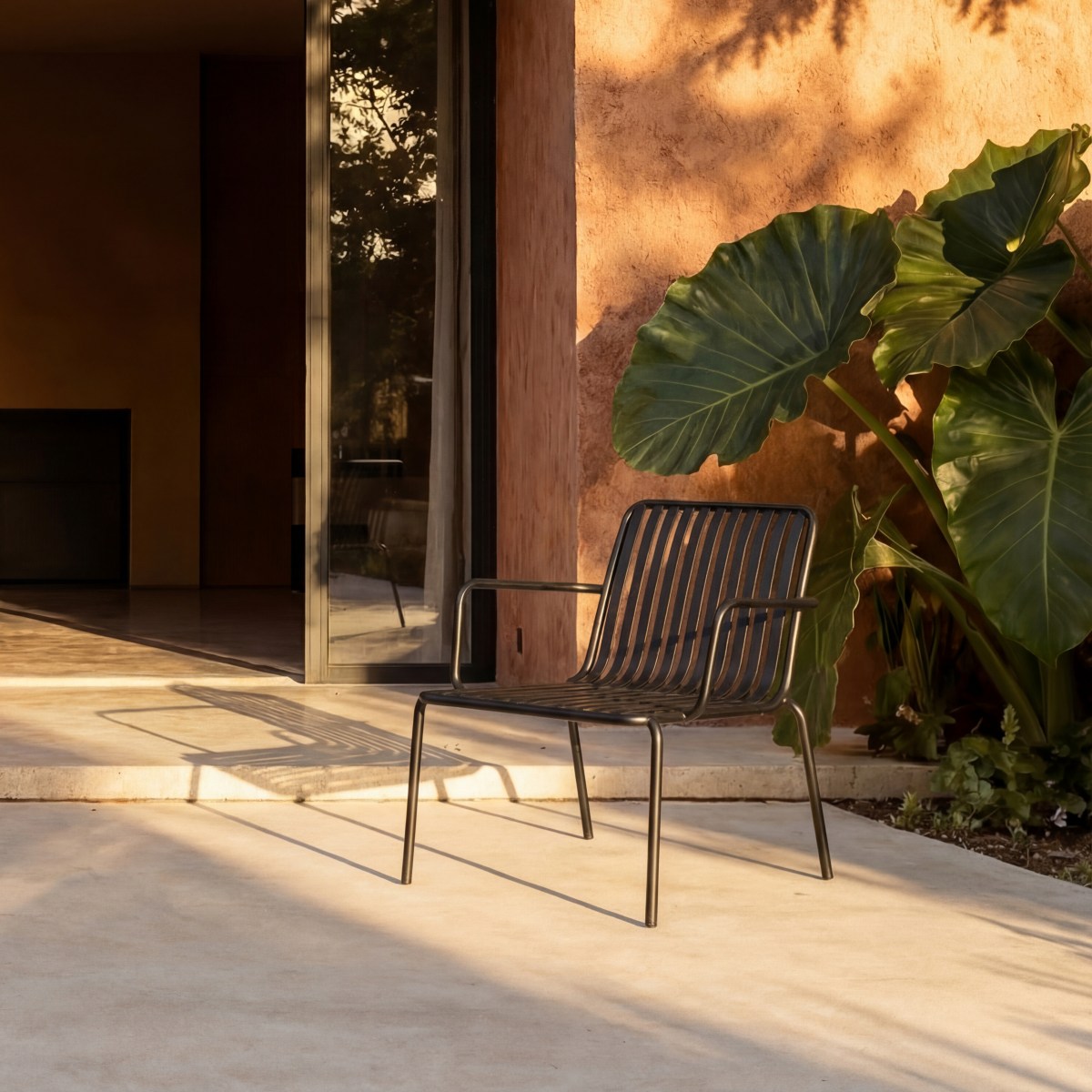 Fauteuil de jardin, GABY noir, TIKAMOON