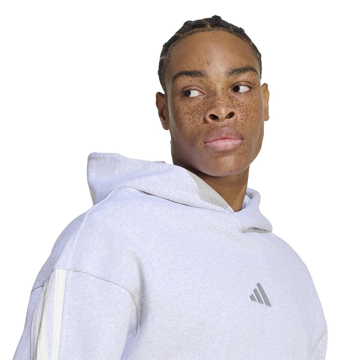 Sweat à capuche, FUTURE ICONS gris clair chiné, ADIDAS SPORTSWEAR