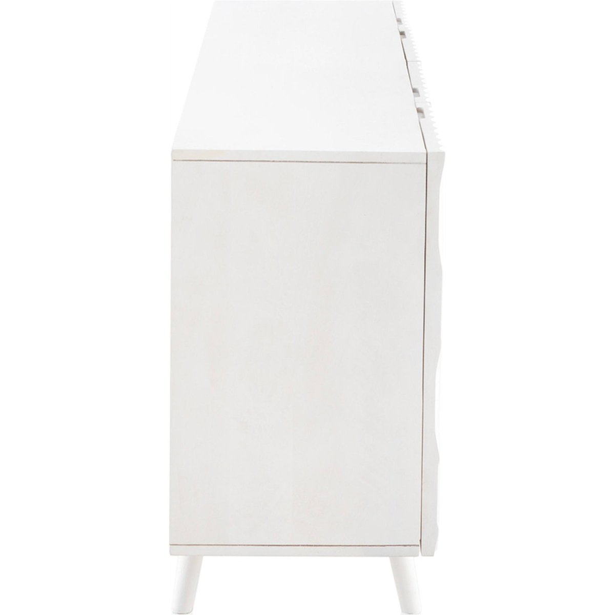 Buffet en bois de manguier, portes sculptées blanc manguier sculpté, RECOLLECTION