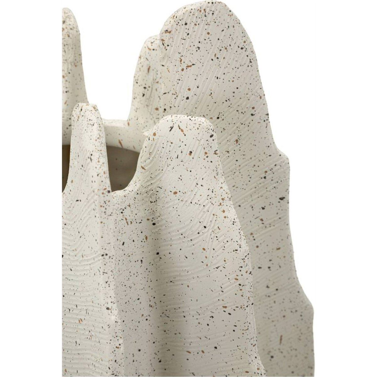 Vase sculptural effet pierre MODERN multicolore effet pierre moucheté, RECOLLECTION