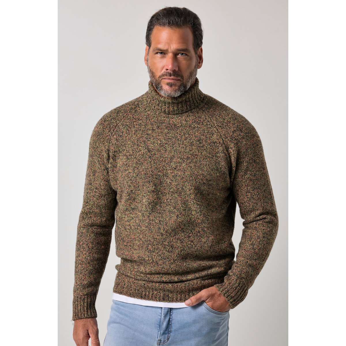 Pull à col roulé noisette, JP1880