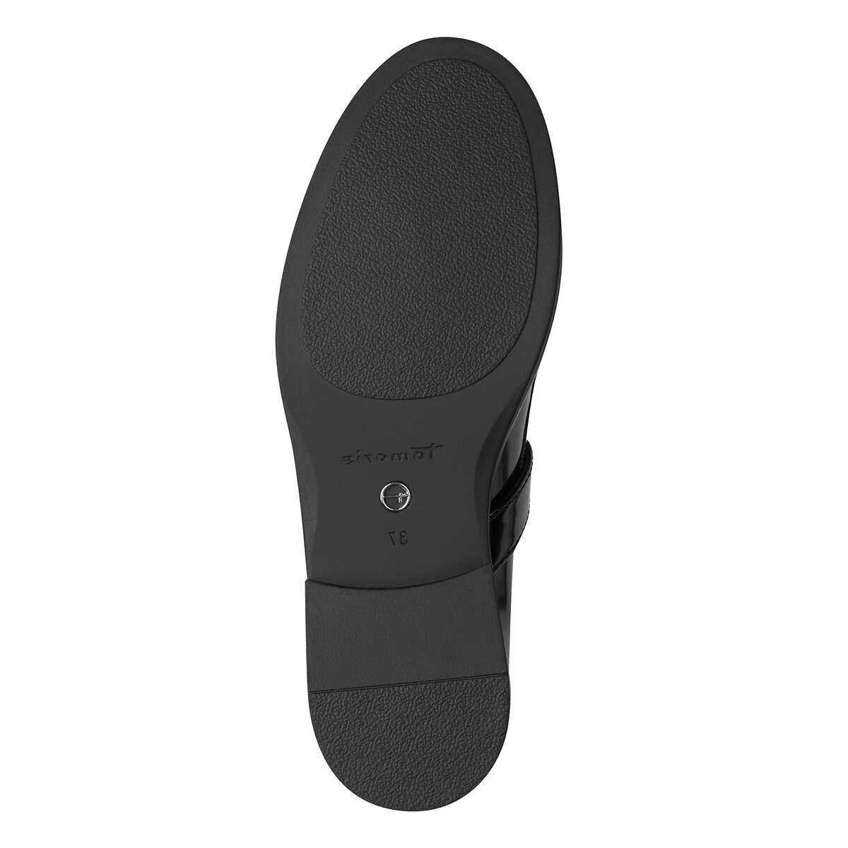 Mocassins à bride en T noir, TAMARIS