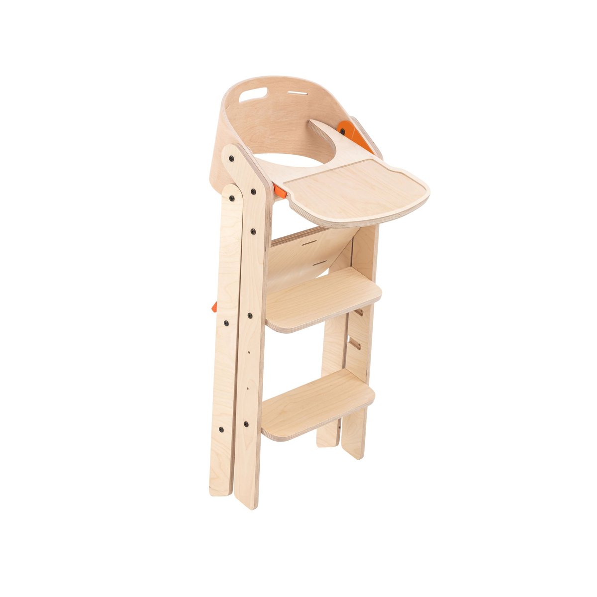 Chaise haute pliante en bois pour bébé MyChair beige, MAMATOYS