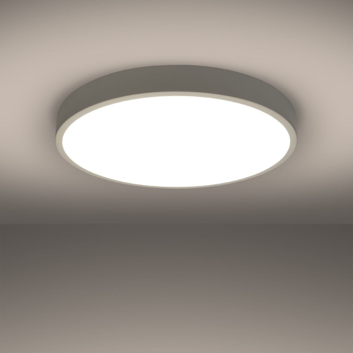 Plafonnier Aluminium Blanc LED 1 Onyx 60 blanc, EDEN