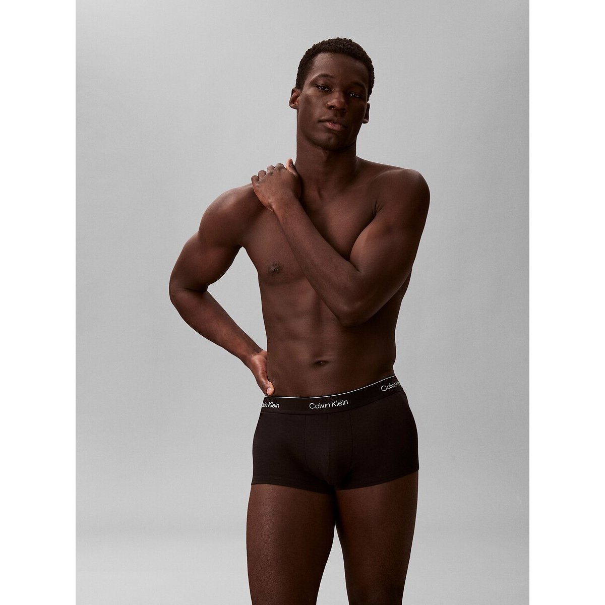 Lot de 3 boxers stretch noir + ceint. multicolore, CALVIN KLEIN UNDERWEAR