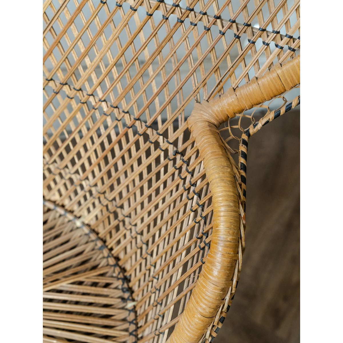 Fauteuil en rotin Emmanuel N°35 - Bon état naturel, DEBONGOUT