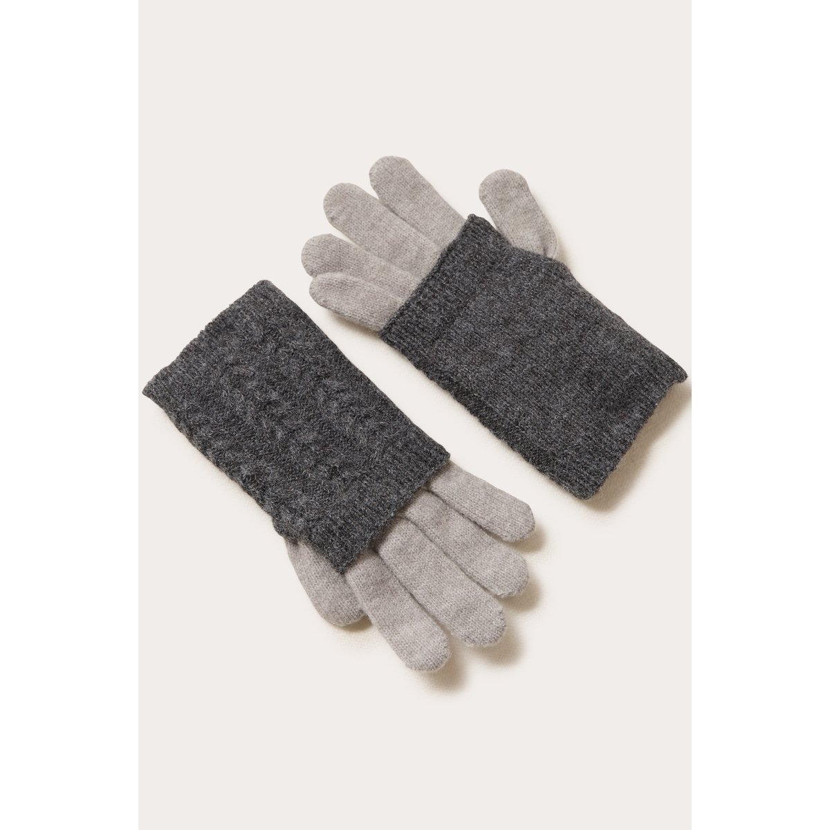Gants mitaines 2-en-1 gris clair, CACHE CACHE
