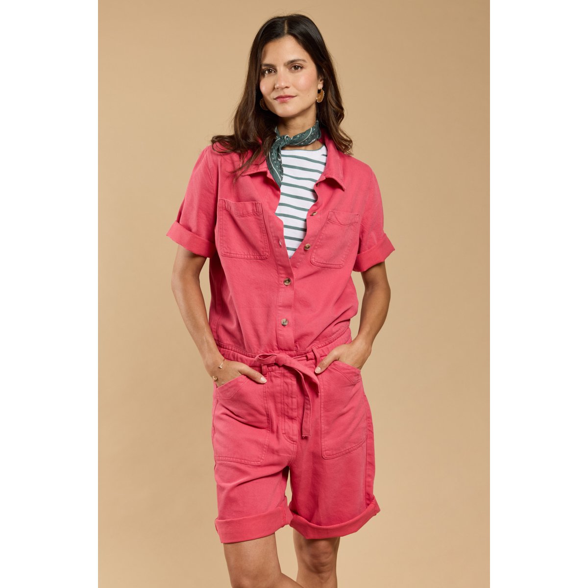 Combishort Héritage en coton et lyocel HERITAGE primerose, ARMOR-LUX