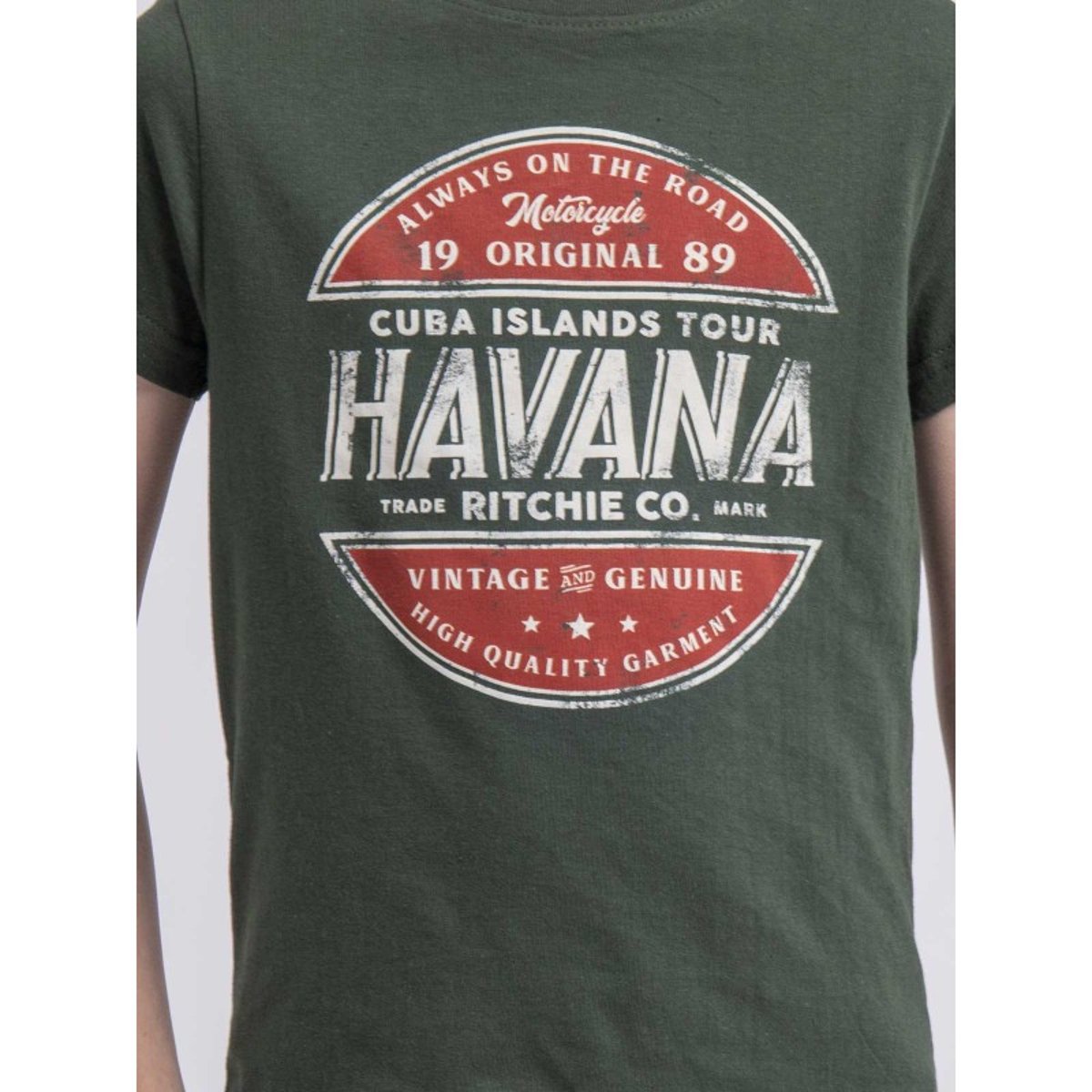 T-shirt Col Rond Pur Coton Numatis-j vert, RITCHIE