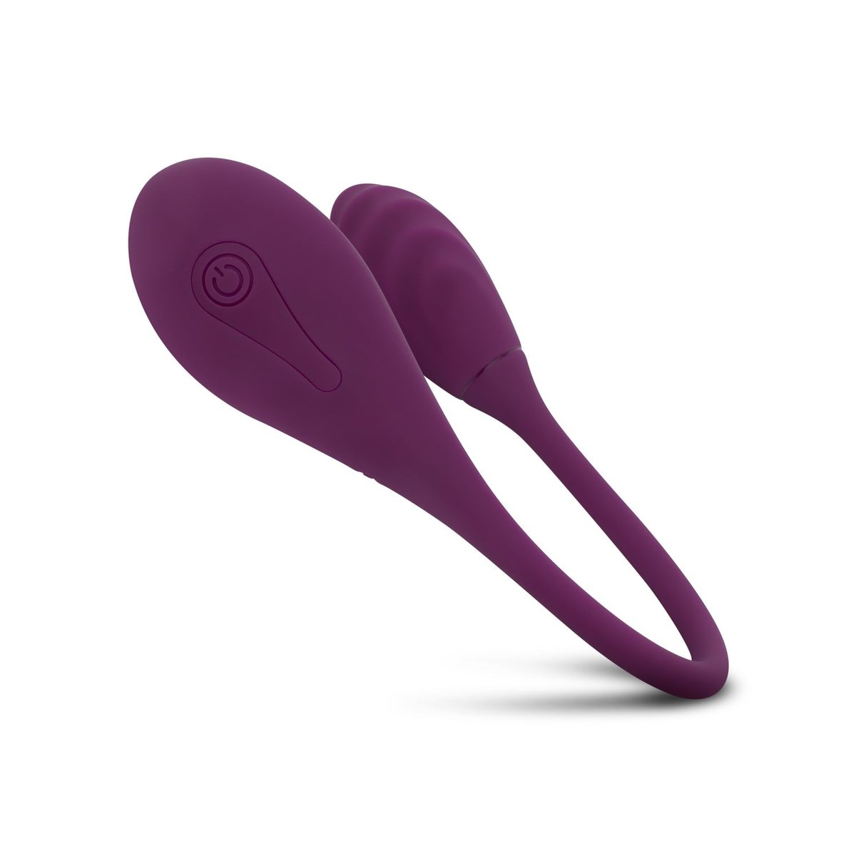 Double stimulateur vibrant avec lubrifiant violet, EASY CHOICE