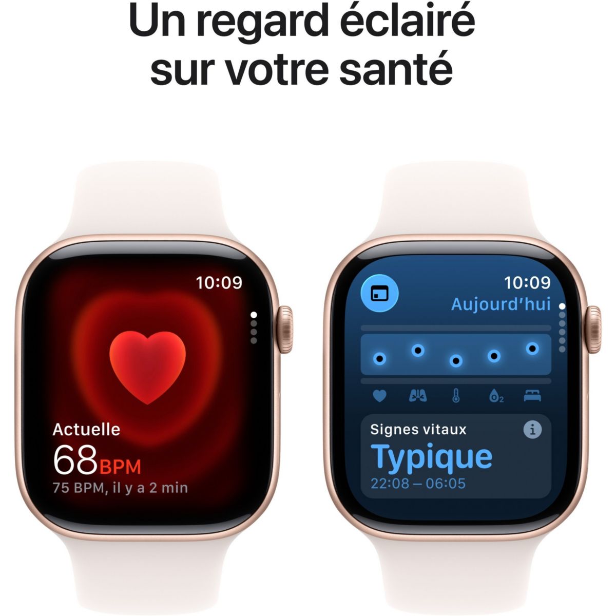 Montre connectée 46mm Alu Or Rose Serie 11 M/L Cellular rose, APPLE